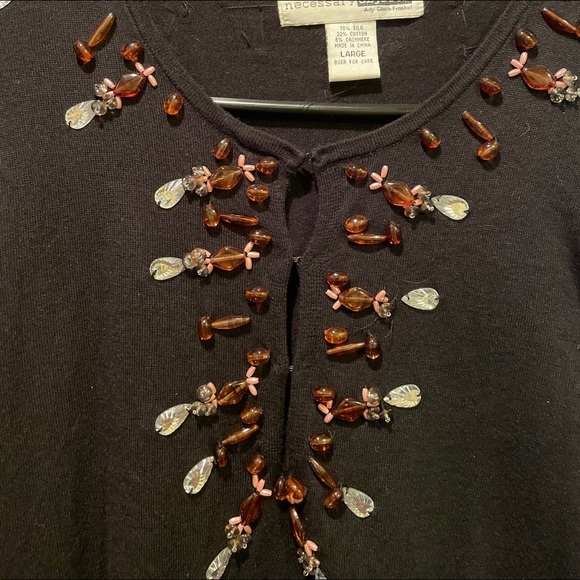 Sweater with bead trim - Picture 6 of 8